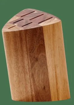 Online CASA ACACIA Bloc à Couteaux Pour 6 Couteaux Naturel