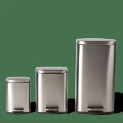 Sale CASA ADELE Poubelle à Pédale 5l Argent