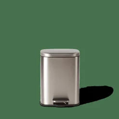 New CASA ADELE Poubelle à Pédale 12l Argent