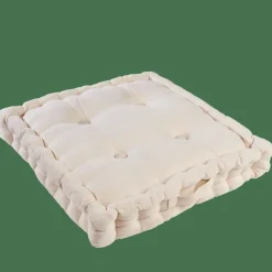 New CASA ALDA Coussin Matelas Blanc Cassé