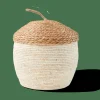 Sale CASA ALVIN Panier De Rangement Avec Couvercle Brun, Naturel