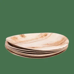 Best CASA ARECA LEAF Assiettes Set De 6 Naturel