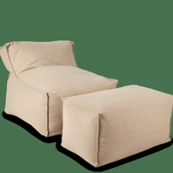 New CASA BAGIE Fauteuil Pouf Poire Beige