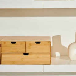Discount CASA BAMBOO Armoire De Rangement 3 Tiroirs Naturel