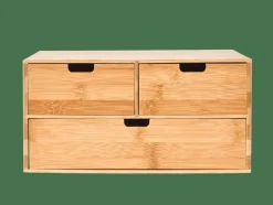 Discount CASA BAMBOO Armoire De Rangement 3 Tiroirs Naturel