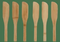 New CASA BAMBOO Couteaux Pour Tapas Set De 6 Naturel