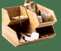 Best CASA BAMBOO Organisateur Empilable Naturel
