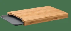 Sale CASA BAMBOO Planche à Découper Avec Récipient Gris, Naturel