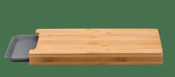 Sale CASA BAMBOO Planche à Découper Avec Récipient Gris, Naturel