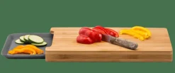 Sale CASA BAMBOO Planche à Découper Avec Récipient Gris, Naturel