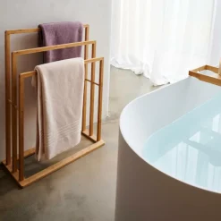 Hot CASA BAMBOO Porte-serviettes Naturel