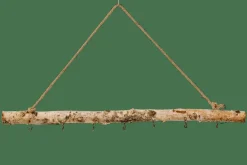 Hot CASA BIRCH Branche Avec 7 Crochets Naturel