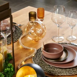 Discount CASA BLOXEM Boule Déco Avec 21 LEDs Doré