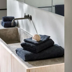 Outlet CASA B-LUX Gants De Toilette Set De 2 Gris