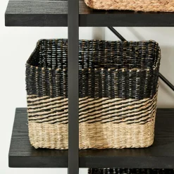 New CASA BOBO Panier Tiroir Noir, Naturel