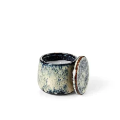 CASA CERAMIC Bougie En Pot Bleu
