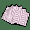 Sale CASA CHEVRON Set De 20 Serviettes Mauve