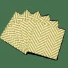Hot CASA CHEVRON Set De 20 Serviettes Vert