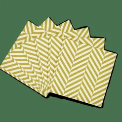 Hot CASA CHEVRON Set De 20 Serviettes Vert