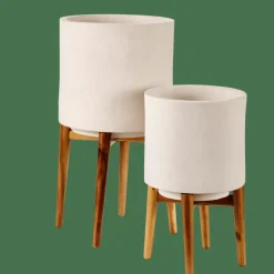 Clearance CASA CHIARO Pot De Fleurs Blanc