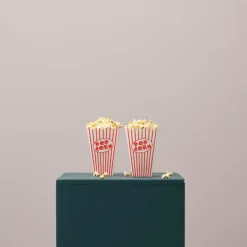 Discount CASA CINEMA Gobelet Pop-corn Set De 8 Blanc, Rouge