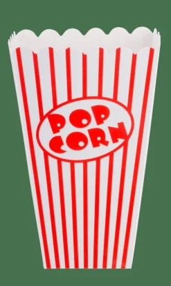 Discount CASA CINEMA Gobelet Pop-corn Set De 8 Blanc, Rouge