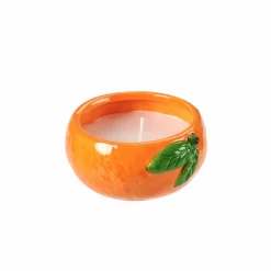 New CASA CITRONELLA Plat En Terre Cuite Orange