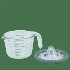 Hot CASA CUISINO Presse-agrumes Avec Verre Doseur 500 Ml Vert, Transparent