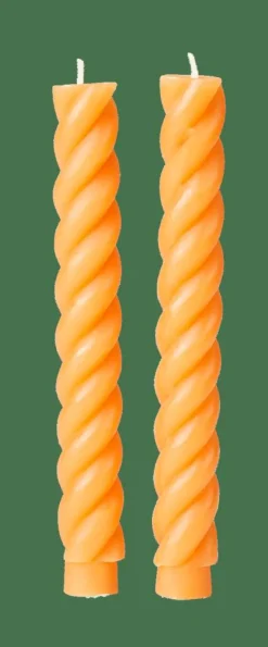 Hot CASA CURL Bougies Set De 2 Ocre