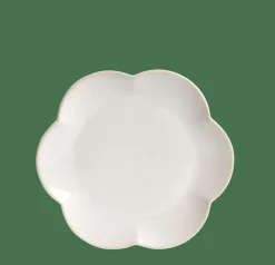Hot CASA DAHLIA FLOWER Assiette Blanc