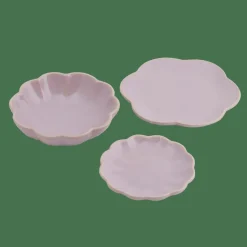 Discount CASA DAHLIA FLOWER Assiette Mauve Clair