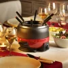 Discount CASA DINNER Set à Fondue 6 Fourchettes Noir, Rouge