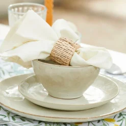 Clearance CASA EARTH MARL Assiette à Dessert Crème