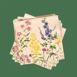 Outlet CASA ECO FLORAL Set De 20 Serviettes Diverses Couleurs