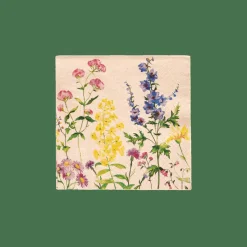 Outlet CASA ECO FLORAL Set De 20 Serviettes Diverses Couleurs