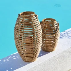 Discount CASA ELLIPS Lanterne Naturel