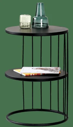 Outlet CASA ELMER Table D'appoint Noir