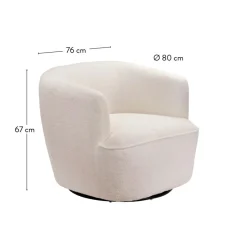 Outlet CASA ELMER Table D'appoint Sable