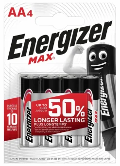 Clearance CASA ENERGIZER Pile Alcaline Set De 4