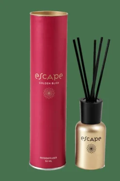 Best CASA ESCAPE GOLDEN BLISS Huile Parfumée Doré, Bordeaux