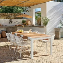 Hot CASA ETHAN & LOIC Set De Jardin Blanc