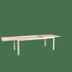 Clearance CASA ETHAN Table Extensible Blanc, Naturel