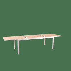Clearance CASA ETHAN Table Extensible Blanc, Naturel