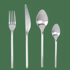 Clearance CASA ETNA SATIN Couverts 16 Pièces Argent