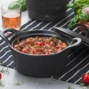Sale CASA FERO Pot Allant Au Four Avec Couvercle 80 CL Noir