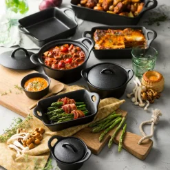 Sale CASA FERO Pot Allant Au Four Avec Couvercle 80 CL Noir