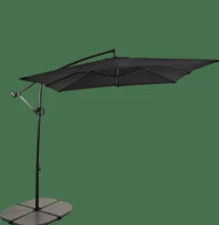 Best CASA FIJI Parasol Déporté Sans Pied De Parasol Noir