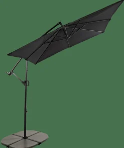 Best CASA FIJI Parasol Déporté Sans Pied De Parasol Noir