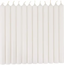 New CASA FINA Bougies Set De 12 Ivoire