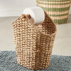 Clearance CASA FLORES Porte-rouleau WC Porte-magazines Naturel